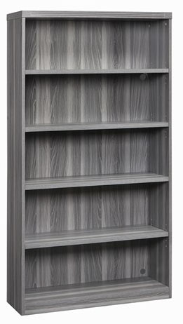 Mayline Aberdeen 5 Shelf Quarter Round Bookcase